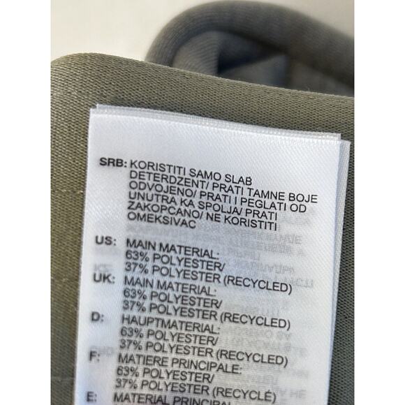 Adidas Climalite Jogger Pants Sz L Green Zip Pockets Pull On Zip Legs Athleisure - Picture 12 of 12